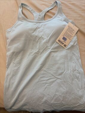 Lululemon Ebb to Street Blue Women's Ribbed Racerback Tank Top